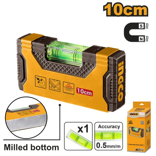 INGCO HANDY MAGNETIC LEVEL 10CM HMSL05101