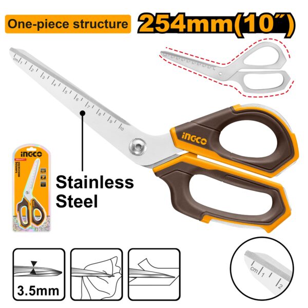 INGCO HD SCISSOR STAINLESS STEEL BLADE 10" 254MM HSCRS25088