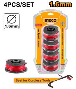 INGCO GRASS TRIMMER LINE SPOOL 1.6MMØ X 5M, 4PC/PACK ALS1602 thumbnail